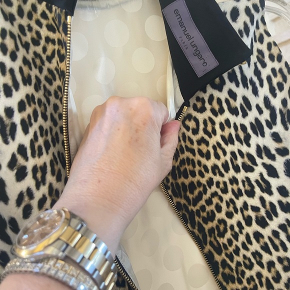 Vintage EMANUEL UNGARO Elegant Animal print DRESS - Picture 10 of 11